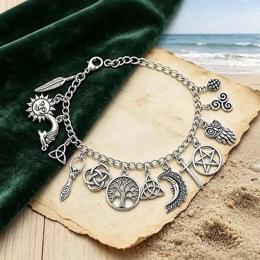 Pulsera Protectora de Dijes Mística